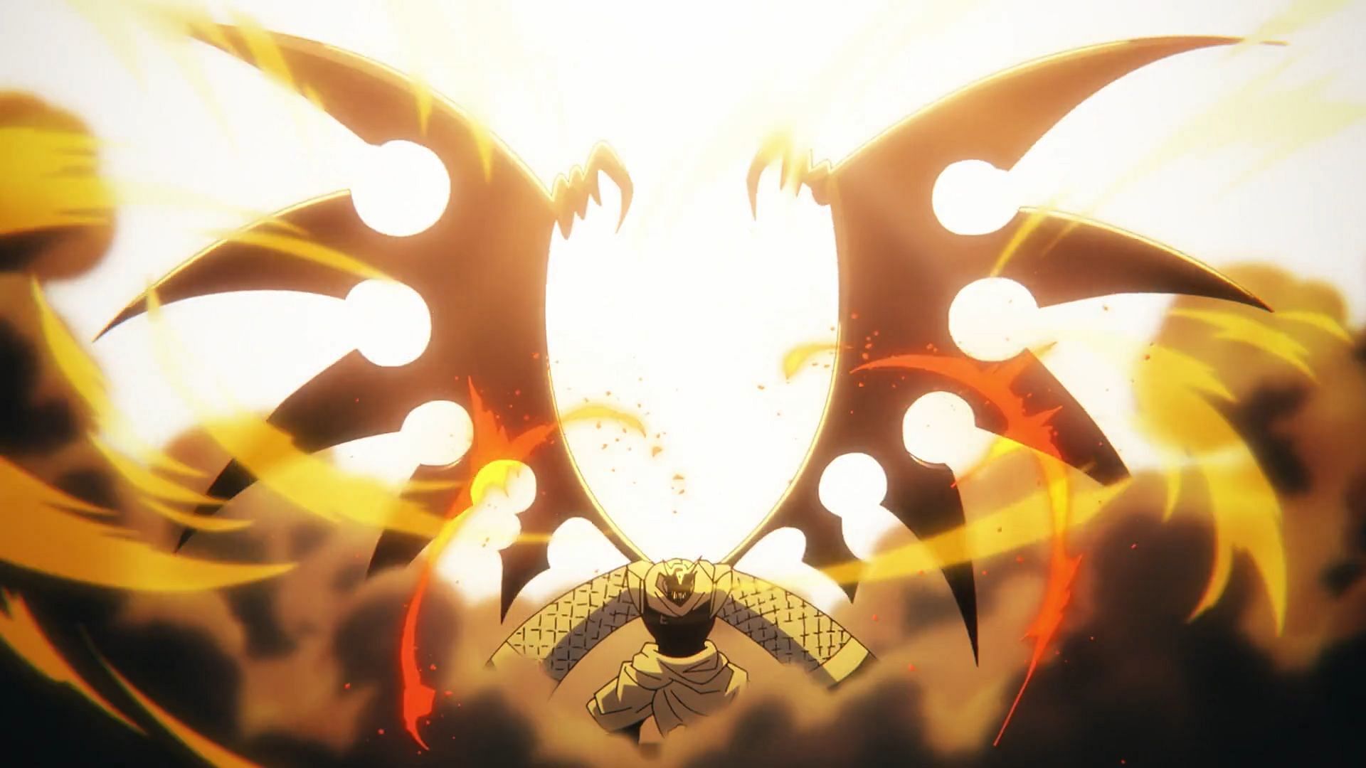 Dragon's infernal form, as seen in the Fire Force anime (Image via David Production)